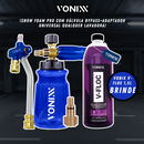 Snow Foam Vonixx Pro com Válvula Bypass e Adaptador Universal + Brinde V-Floc 1,5L