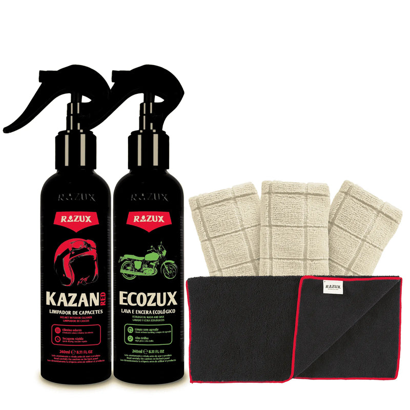 Kit Lavagem Eco e Higienização do Capacete